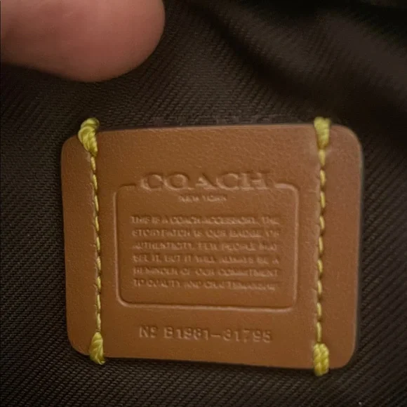 Coach Maple(dark brown) Sadie Pebbled Leather Crossbody with Gold Rivets - Picture 3 of 16